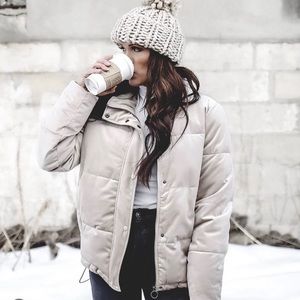 Bohme Velour Puffer coat